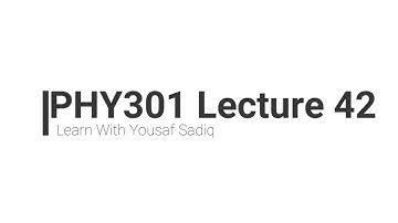 Phy301 lecture 42 | phy301 short lecture no 42 CIRCUIT THEORY| Yousaf Sadiq | Numericals