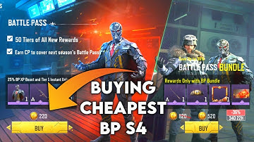 HOW TO BUY CHEAPEST 220 CP SEASON 4 BATTLE PASS  2023 BP S4 COD MOBILE CODM