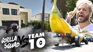 GORILLA SQUAD PEELS OUT FRONT OF JAKE PAUL'S HOUSE *PRANK WARS*