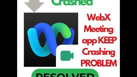 "Fix Webex Meetings App Keeps Crashing Problem in Android 📱💼 | Quick & Easy Solution!"