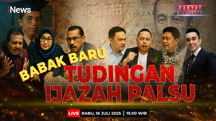 🔴LIVE Babak Baru Tudingan Ijazah Palsu Jokowi | Rakyat Bersuara | 16/07