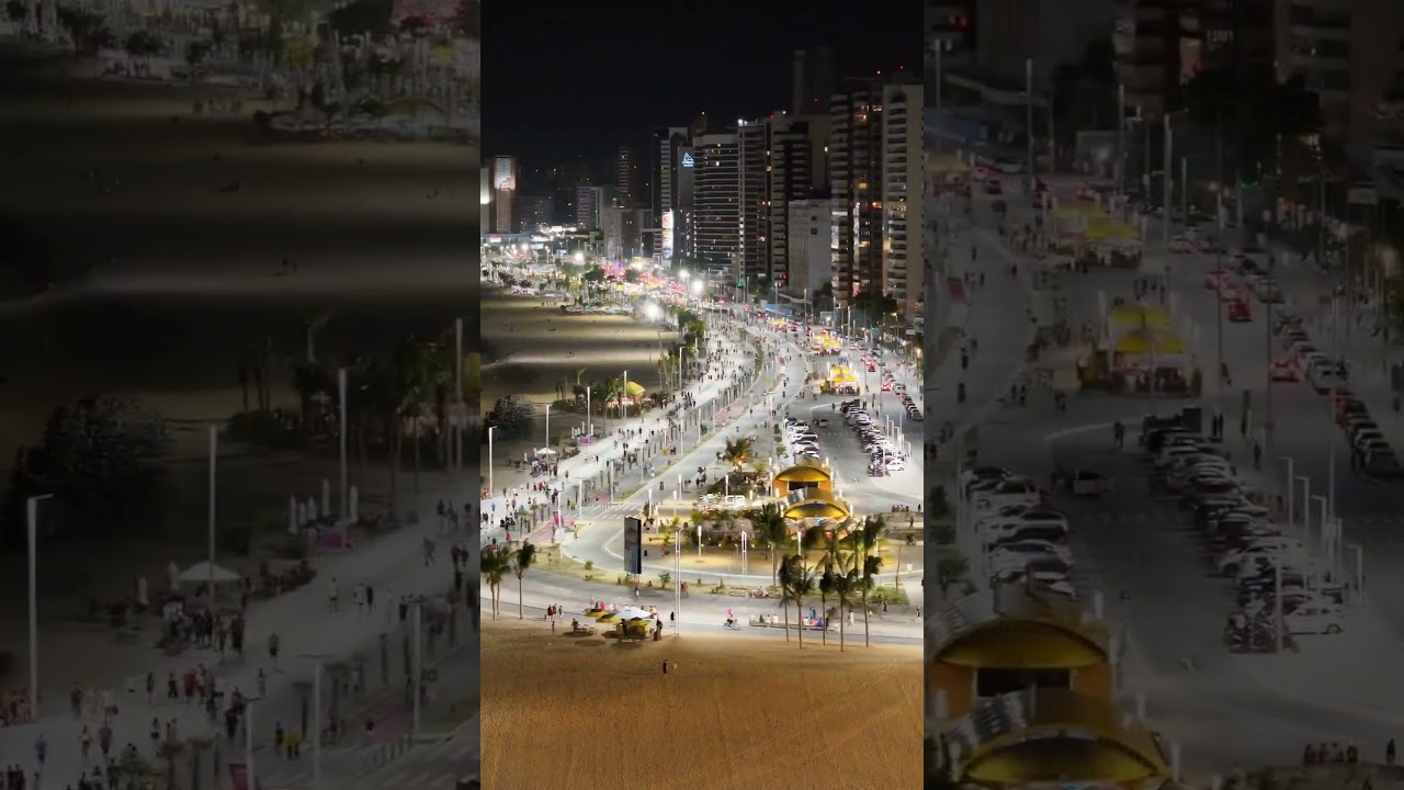 Beira Mar  de Fortaleza  à noite. #fortaleza #beiramarfortaleza