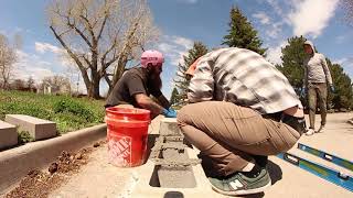 81st and Sheridan DIY Ledge build sesh