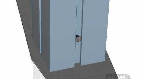 AGAM Insert Block 652 195 used with Extrusion VS 76 and Diamond Floor Base