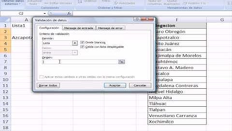 Validacion de datos Excel 2007