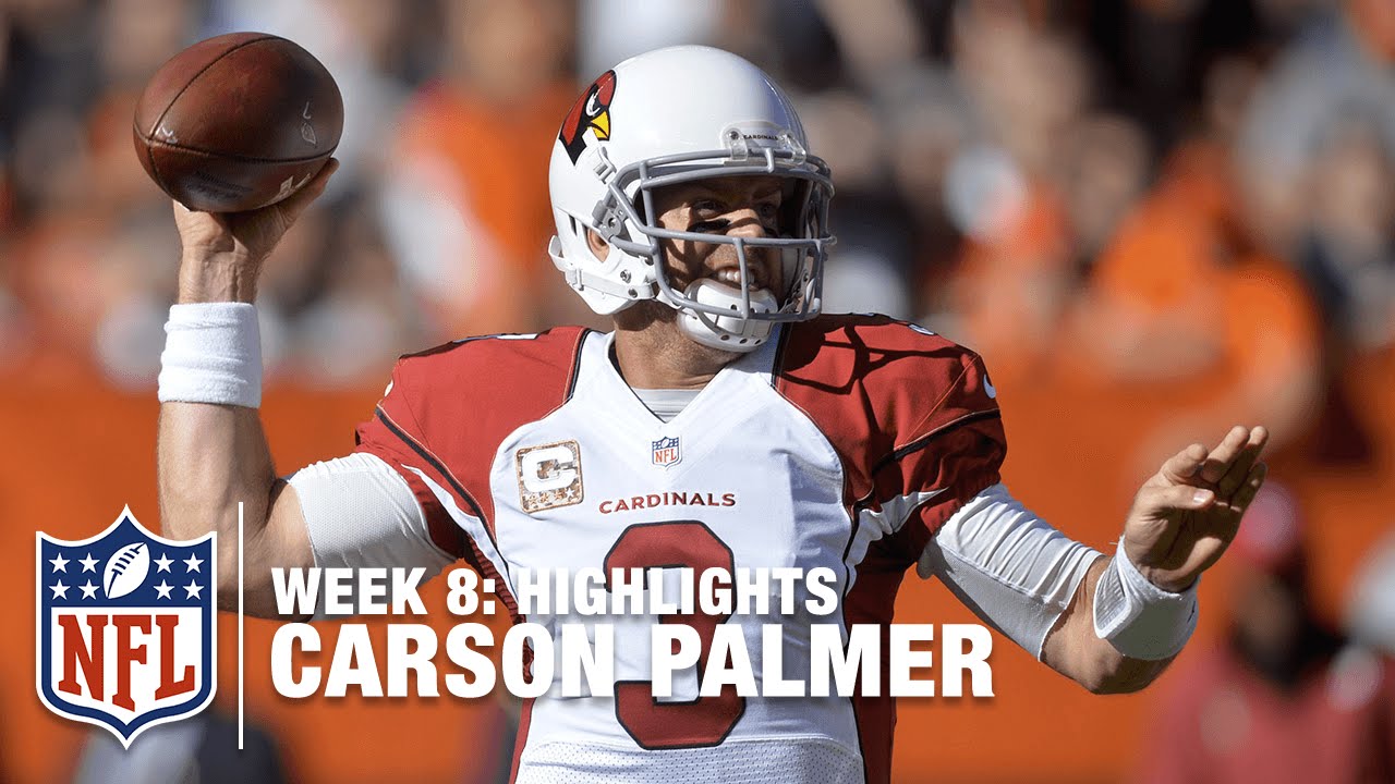 Cardinals' Carson Palmer: Tosses two touchdowns in loss