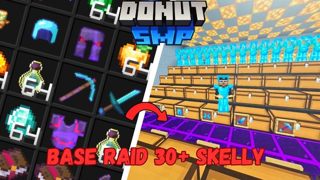 OP 30+ SPAWNERS Base Raid On DONUT SMP | How To Find Crazy Bases On ...