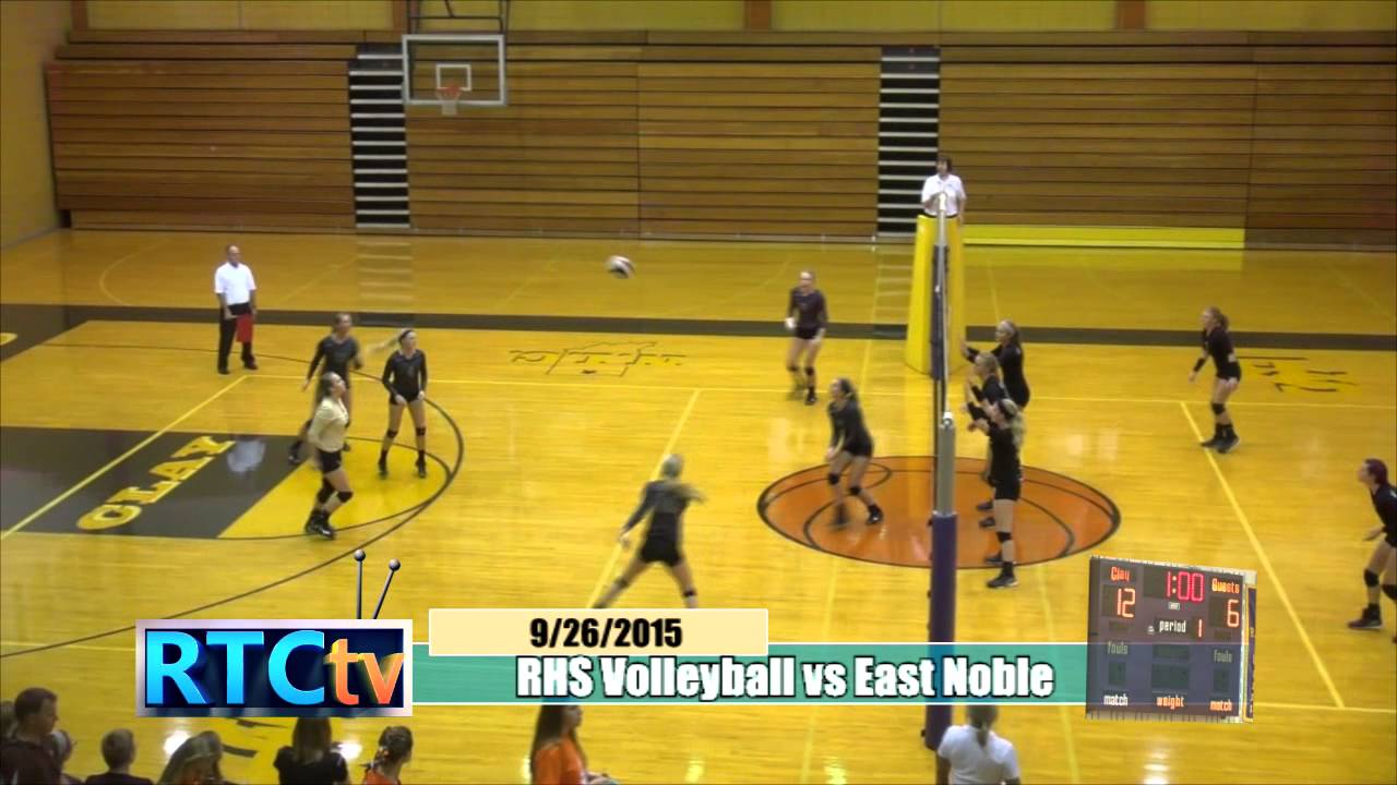 RTCtv Sports RHS Volleyball vs East Noble 2015 YouTube