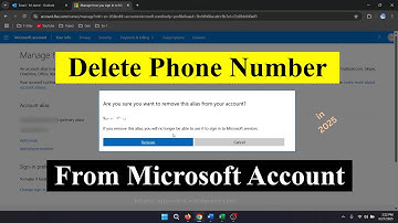 Delete Phone Number From Microsoft Account in 2025