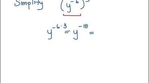 MAT 0028 ALEKS Module 5  Power of power rule w negative exponents