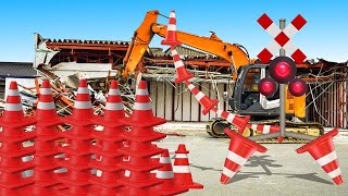 カラーコーンが好きな踏切生命体カンカン