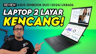 Laptop Dua Layar Kencang Utk Kerja Lebih Produktif: Review ASUS Zenbook DUO (2024) UX8406