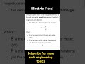 #electricfield #engineering #engineeringcourses #physics #shorts #shortvideo #study #studymaterial