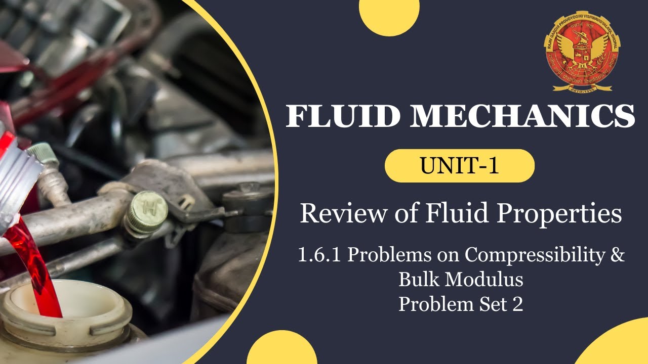 1.6.1 Problem Set 2 on Compressibility & Bulk Modulus | ME404 |