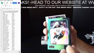 2017-18 O-PEE-CHEE PLATINUM 2 BOX BREAK #H028