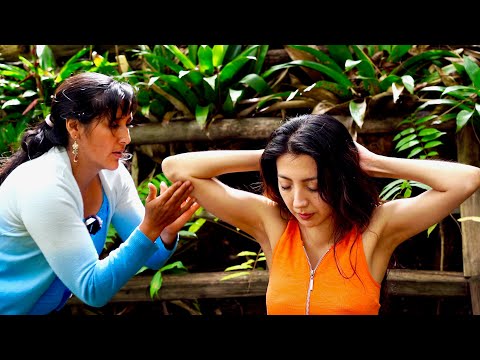 ASMR massage & energy cleansing (limpia) soft nature sounds, gentle whispering by Doña Esperanza