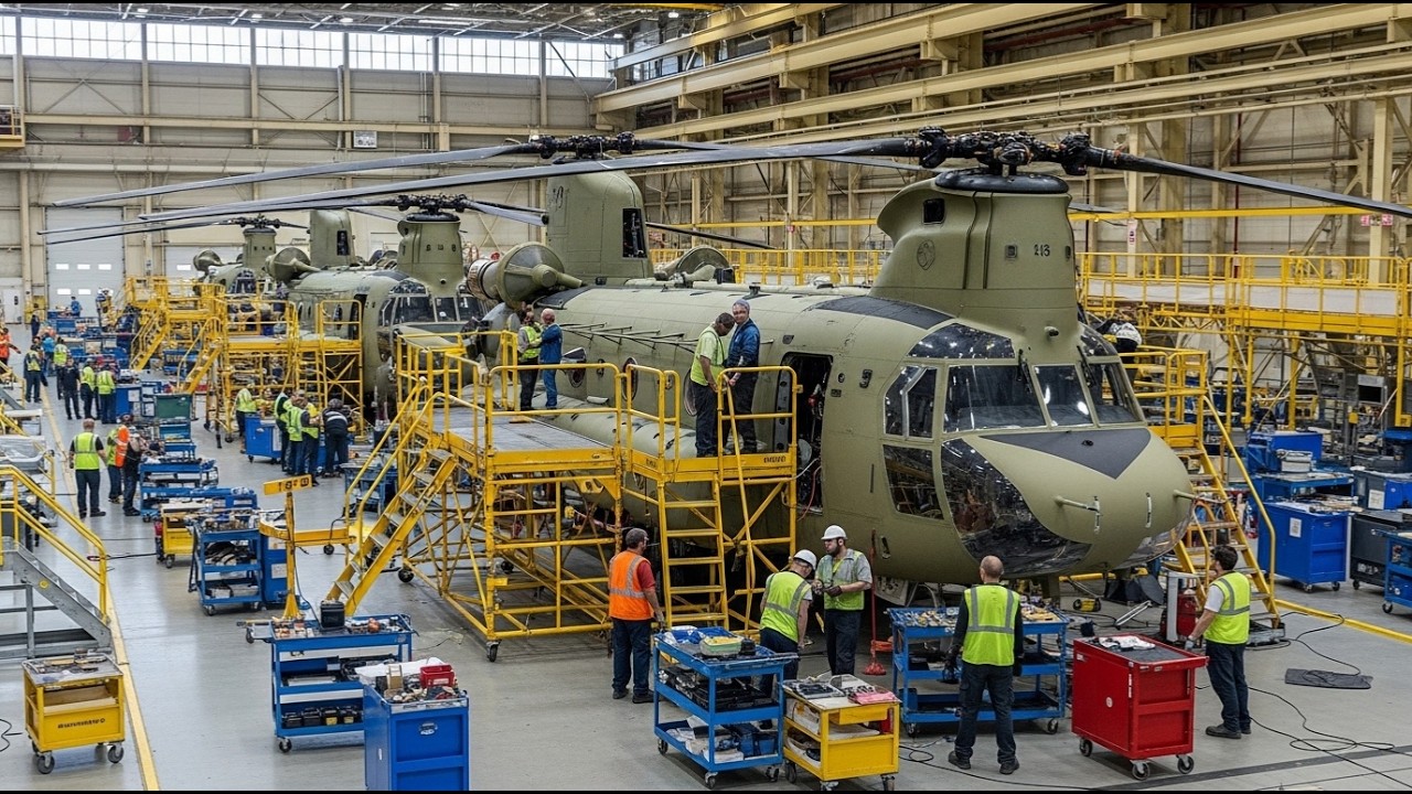 Inside the CH-47 Chinook Factory: Building the World’s Most Iconic Heavy-Lift Helicopter
