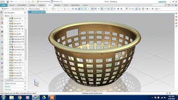 #NX CAD  #Tutorial 11.5 #Vegetable basket