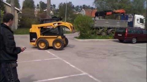 BOBCAT retrofitted with radio remote control system