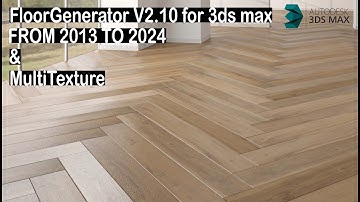 How to Install Floor Generator Modifier 3Ds Max &multi texture , عمل الارضيات و تسطيب الفلور جنريتور