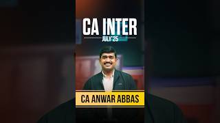 Meet the Indirect Tax Expert for CA Inter July 2025 | CA Anwar Abbas @ Triple i Commerce Academy