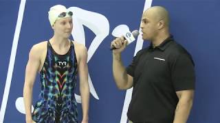 Fiona Muir Post-Swim Interview 50 Freestyle