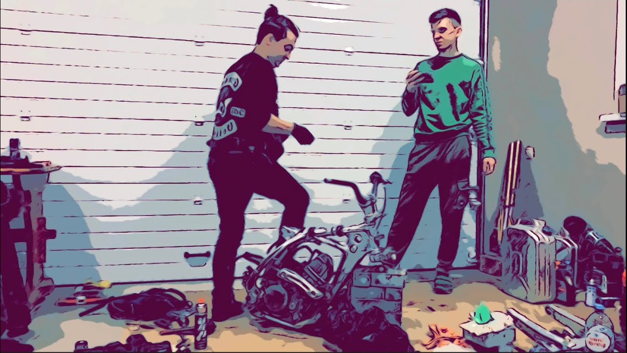 Complete disassembly of the motorcycle HONDA CRF150RB time-lapse