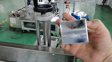 Auto sticker two corners labeling sealing machine for small box with small transparent labels