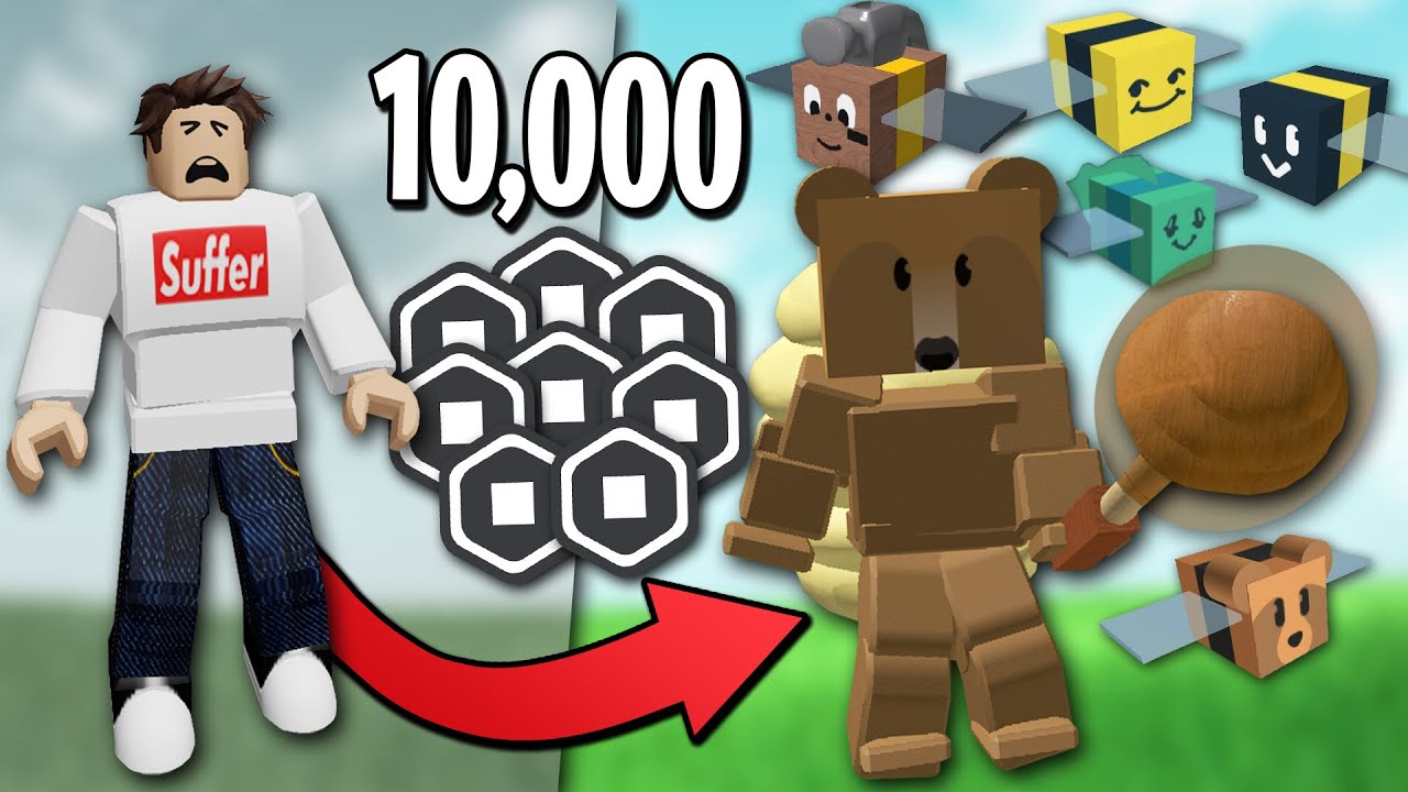 Spending 10,000 ROBUX on Roblox Bee Swarm Simulator! - YouTube