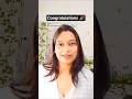 congratulations for wniosek||#poland #youtubeshort #shorts @tulikaagarwal888