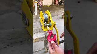 Manual self-locking winch Resimi