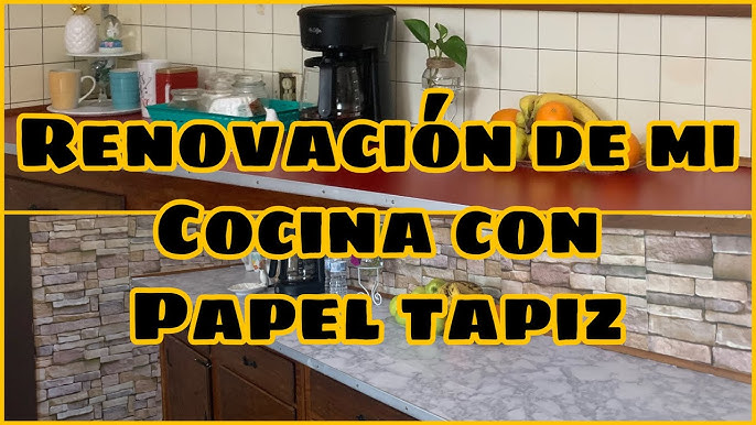 PAPEL ADHESIVO PARA COCINA! CAMBIO DE MI COCINA Y DECORACIÓN PARA PRIMERA  VERANO 💚☘️ 