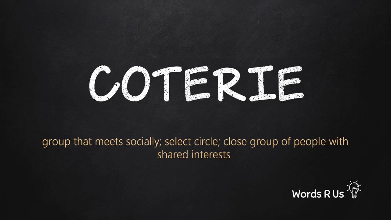 How to Pronounce COTERIE in American English YouTube