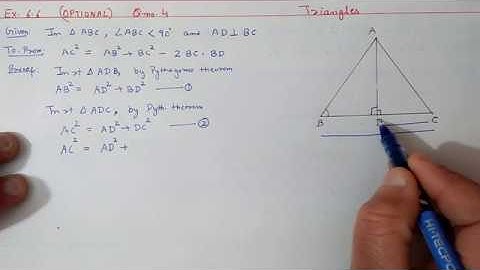 Chapter:6 Ex.6.6 (Optional) (Q.4) Triangles | Ncert Maths Class 10 | Cbse.