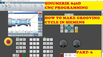 SINUMERIK CNC PROGRAMMING|| HOW TO MAKE GROOVING IN SINUMERIK TURNING|| SIEMENS 840D|| PART-6