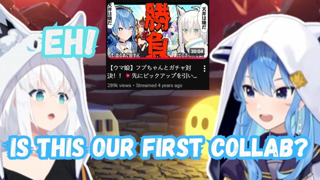 Fubuki and Suisei just realized they haven't done a collab together for a while