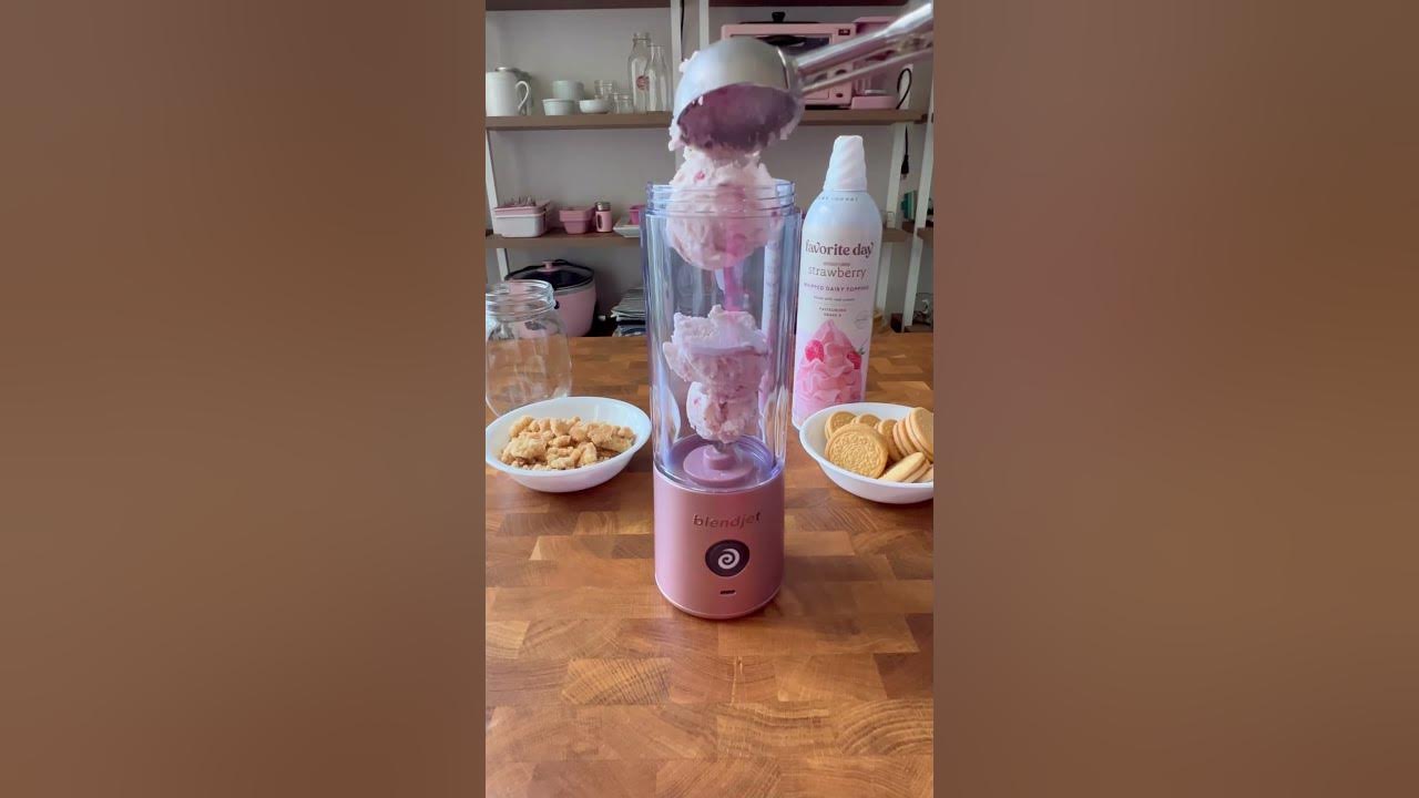 Frozen Strawberry Shortcake BlendJet Recipe YouTube