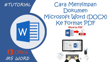 Cara Menyimpan Dokumen Microsoft Word Ke Format PDF