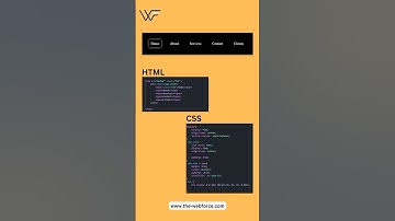 Nav Bar Without UL LI #thewebforce #freelancing #frontenddevelopment #htmlcss #shorts