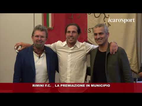 Icaro Sport. Rimini FC, la premiazione in Municipio