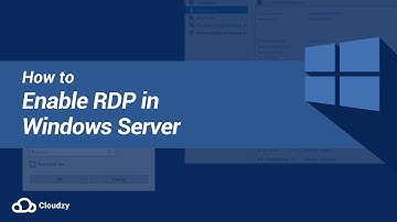 How to Enable RDP in Windows Server?
