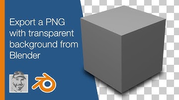 Export a PNG with transparent background from Blender