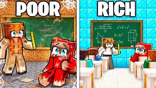 From POOR to RICH School in Minecraft!
