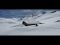 Refuge de la coire audessus de granier en raquettes  5 avril 2024