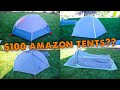 4 BUDGET Backpacking Tents from Amazon