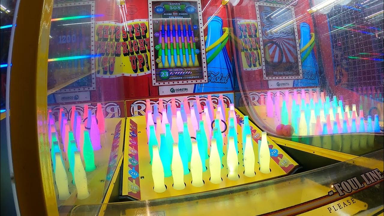 Playing Ring Toss Arcade Game at Dave and Busters YouTube