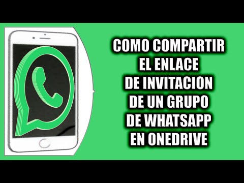 Cómo compartir el enlace de invitación de un grupo de WhatsApp en OneDrive