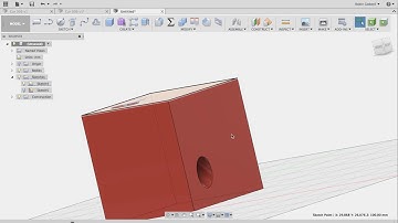 Fusion 360 - Holes on an angle  tutorial