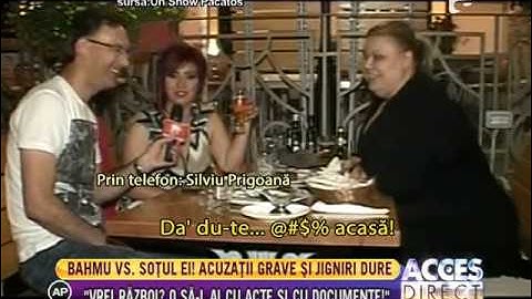 Adriana Bahmuţeanu şi soţul ei, acuzaţii grave şi jigniri dure