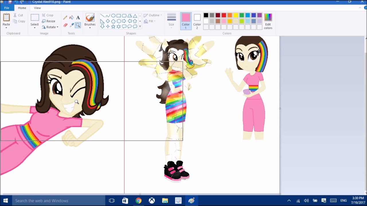 Speedpaint Crystal Alex918 (MLP EG Base) - YouTube